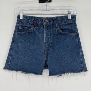 Levi’s‎ Vintage Orange Tab Cut Offs Size 28 Raw Hem 3” Inseam